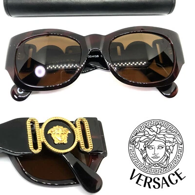 RARO!! Gafas de sol Gianni Versace Mod.413/B Col.900 vintage Rihanna Migos doradas Foto 1 de 4