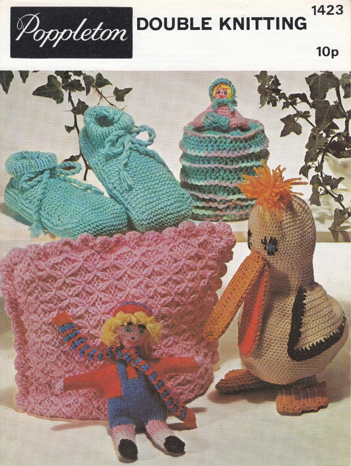 DK CRINOLINE LADY, BEAKY, TEA COSY, DOLL, BED SOCKS KNITTING & CROCHET PATTERN - Image 1 of 1