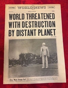 1951 The DAY The EARTH STOOD STILL Pressbook Campaign with RARE HERALD -18 x 14" - Picture 1 of 16