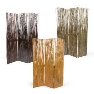 Paravent Raumteiler Trennwand Braun Natur Sichtschutz Holz Weide Homestyle4u - Bild 1 von 32