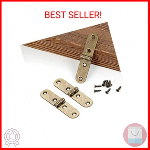 20 Pieces Antique Brass Jewelry Box Hardware Hinges for Wooden Box, Antique Bron - Picture 1 of 2