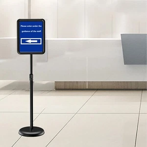 11x17,Heavy-Duty Outdoor&Indoor Adjustable Floor Stand Poster Sign Holder Frame - Picture 1 of 11