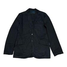 [Japan Used Fashion] 90S Tripp Nyc Jacket Striped Pattern Black Blue S Notation