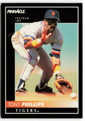1992 Tony Phillips Pinnacle - Detroit Tigers - Image 1 of 2