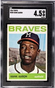 1964 Topps #300 Hank Aaron HOF Milwaukee Braves - SGC 4.5 - JUST GRADED! - Picture 1 of 2