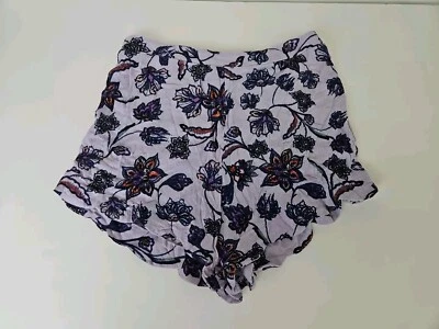 Pantalones Cortos Kendall Kylie XS Florales Fluidos Púrpura Natación Encubrimiento Verano Ligeros Foto 1 de 4