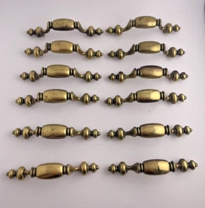 Keller Brass Company Vintage MCM Schubladenschrank Ziehgriffe 12er Set - Bild 1 von 6