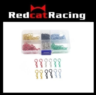 Redcat.Toys 180pcs Stainless Steel Body Shell R Clips Pin 1/10 1/12 RC Redcat - Image 1 of 2