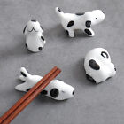 4X Ceramic Chopstick Rest Dalmatian Dog Fork Spoon Holder Pen Rack Flatware Home