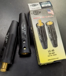 NUEVO JUEGO DE CONECTORES DE CABLE LENCO LC-40 - Hecho en EE. UU. - Macho y hembra - Envío gratuito - Imagen 1 de 6