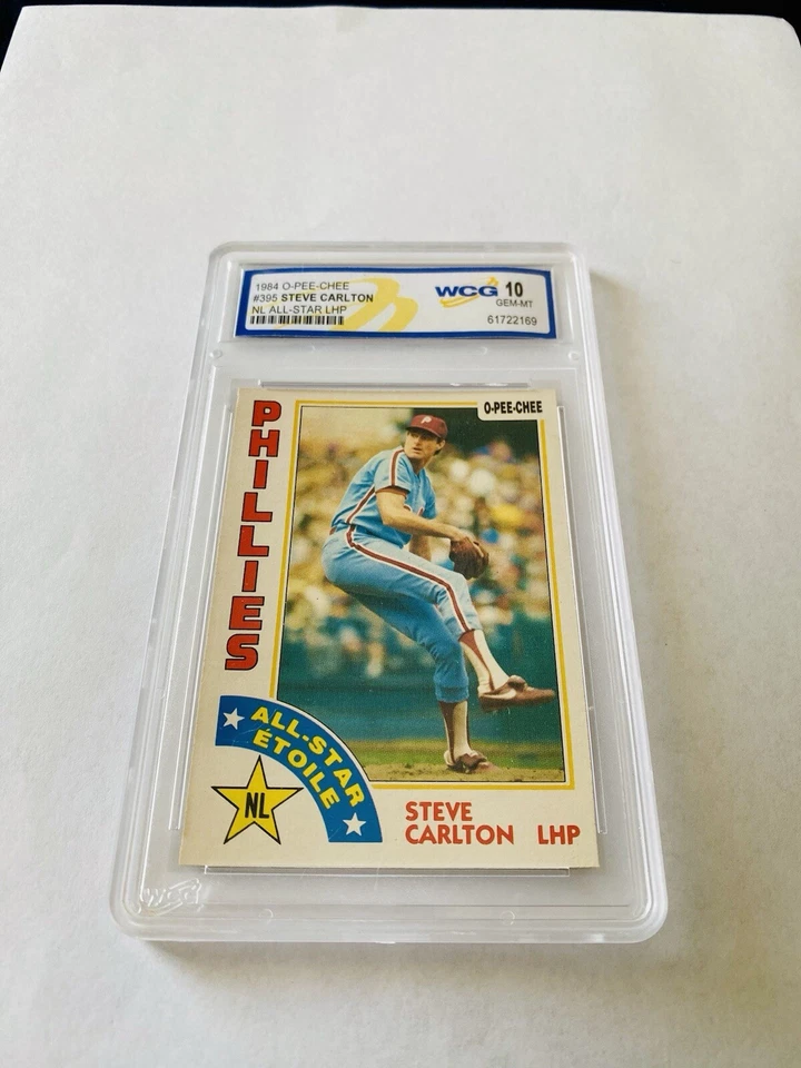 1984 O-Pee-Chee Steve Carlton WCG 10 Gem Mint #395 Philadelphia Phillies HOF AS - Image 1 of 2