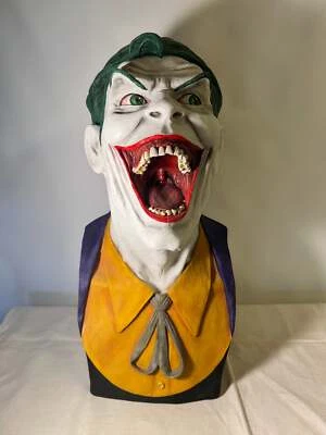 小丑-17英寸半身像模拟人-2002-蝙蝠侠-恶棍-DC漫画-收藏品 — 第 1/4 张图片