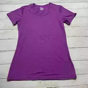 T-shirt 32 gradi morbida traspirante manica corta viola attiva taglia small leggera - Foto 1 di 8
