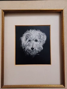 Original Scratchebord Kunstgemälde Roman Loza mehr als 60 Jahre alt 14x12 Zoll - Bild 1 von 5