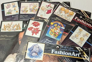 Vintage Lot of 9 Dimensions Fashion Art Iron Ons 1996-1998 New Sealed - Bild 1 von 11