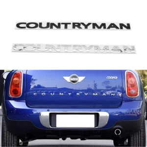 Für MINI Cooper Countryman Aufkleber Hecklappe Kofferraum Emblem Schwarz/Silber - Bild 1 von 7