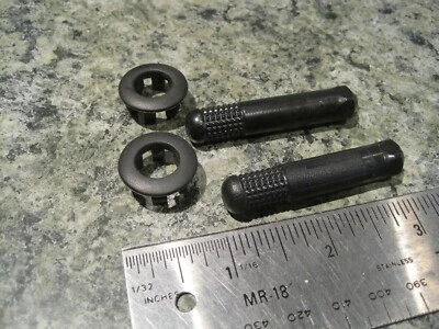 OEM Honda Accord Door Lock Knob Black with Base Seat 2003-2007 PAIR TWO Foto 1 de 2