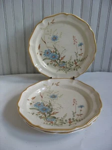 S/3 Mikasa Blue Daisies 10 3/4" Dinner Plates 1980-1993 Japan - Picture 1 of 5