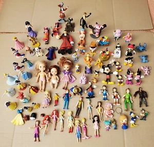 Huge Lot Of Mixed Disney, Princess Figures & Polly Pocket, 84 Pcs Total. Estate - Picture 1 of 22