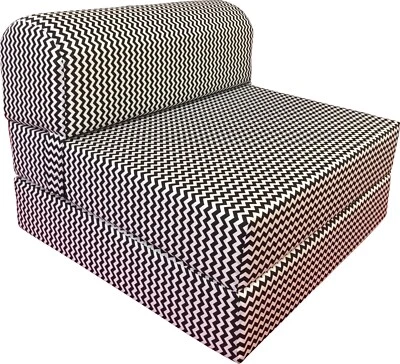 Zig Zag Sleeper Chair Folding Foam Beds, Portable Studio Guest Bed 6 x48x 72 - Image 1 of 2