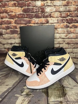 Nike Air Jordan 1 Mid SE Flight Club Tenis Ámbar/blanco/negro Para hombres Talla 8 Foto 1 de 4