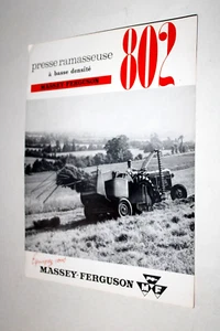 Prospectus Tracteur MASSEY FERGUSON Presse 802 Tractor Traktor Prospekt Brochure - Imagen 1 de 1