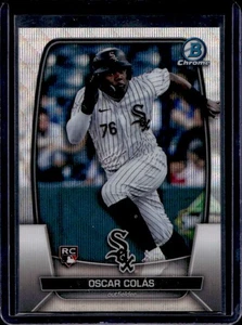 2023 Bowman Chrome Oscar Colas RC Wave Refractor Rookie #21/100 White Sox - Picture 1 of 2