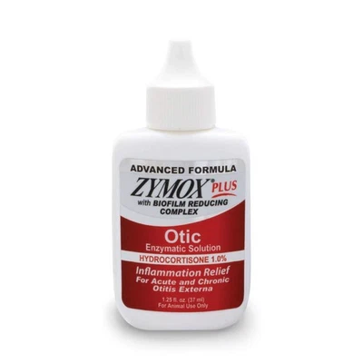 Advanced Formula Otic Plus Enzymatic Ear Solution for Dogs and Cats with 1% H... - Image 1 of 4