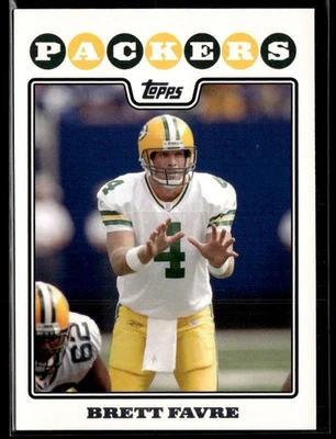 Tarjeta de fútbol americano 2008 Topps #34 Brett Favre Packers 2703F Foto 1 de 2
