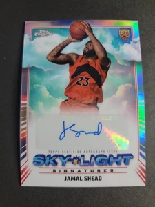 Jamal Shead 2024-25 Topps Chrome Basketball RC Rookie Sky Light Refractor Auto - Picture 1 of 2