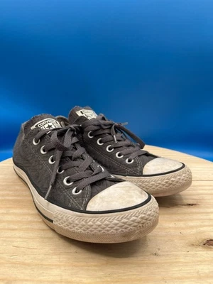 Zapatillas Converse All Star Ox Para Mujer Talla 8 Gris Tela Chuck Taylor Con Cordones Foto 1 de 4