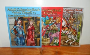 VARIETY THEMES #1 2 3 Adult Fantasy Coloring Books by Jess Perna - Bild 1 von 14