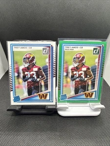 Pruebas de prensa Donruss #369 Trey Amos 2025 verde + base - Imagen 1 de 2