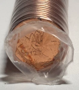 Canada 2012 Magnetic Original Mint Wrapped Roll of 50 1 Cent Pennies - Bild 1 von 2