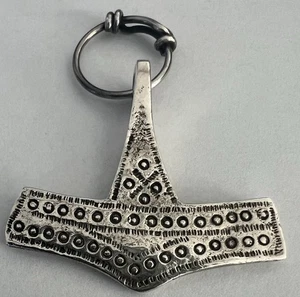 Colgante martillo Thor escandinavo vintage Kopi de plata de ley. - Imagen 1 de 4