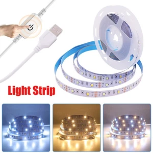 5V USB CCT LED Strip Lights Touch Switch Dimmable Flexible Tape Self Adhesive UK - Picture 1 of 13