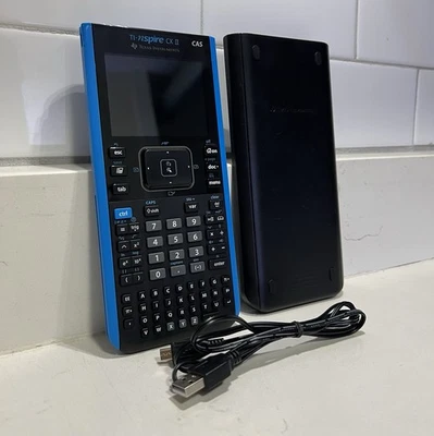 Texas Instruments TI Nspire CX II CAS With Charger & Cover - Image 1 of 4
