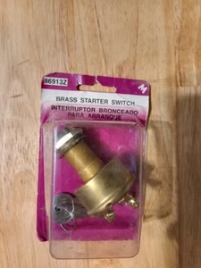 Motormite 86913 Universal Ignition Starter W/ Keys - Brass, 15 Amp, 12V NOS/NIB - Picture 1 of 2