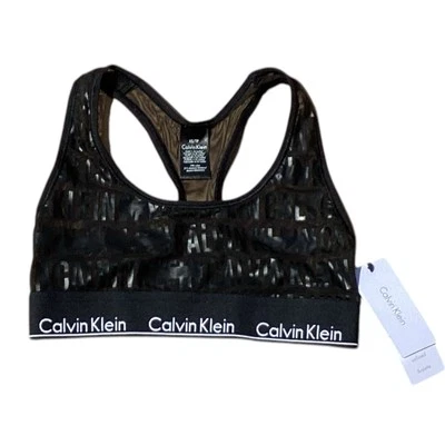 Calvin Klein Unlined Wireless Bralette Black XS (QF1879-008) NWT - Image 1 of 4