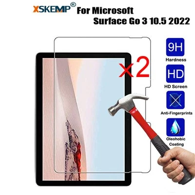 2Pcs 9H TEMPERED GLASS Screen Protector Microsoft Surface Go 3 2 1 Anti Scratch - Image 1 of 4