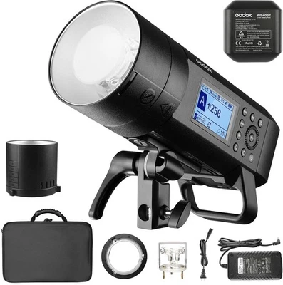 Godox AD400Pro 2.4G TTL HSS Outdoor Bowens Flash Speedlite Li-on Battery - New - Image 1 of 4