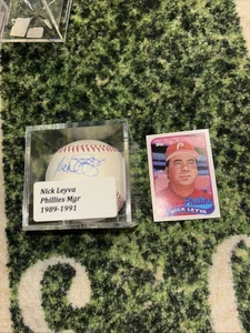 Nick Leyva Autographed Baseball With Case & Card, OMLB - Picture 1 of 8