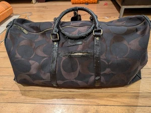 Large Coach Duffel Weekend Bag - Picture 1 of 5
