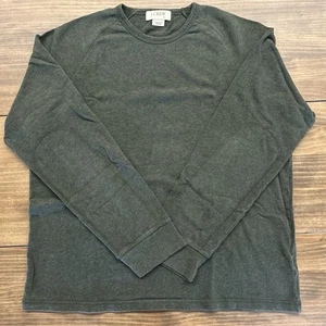 Felpa uomo J Crew pullover girocollo vintage toppa gomito morbido cotone a costine - Foto 1 di 23