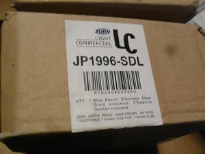 Zurn JP1996-SDL Fregona Lavabo Acero Inoxidable Drenaje con Tuerca de Bloqueo y Junta 3" - Imagen 1 de 2