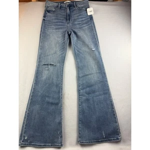 Altard State Women's Flare Jeans Medium Wash Distressed High Rise Size 30 - Picture 1 of 11