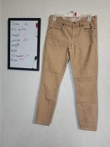 J Crew Toothpick Womens Corduroy Light Brown sz 26 Low Rise Ankle - Picture 1 of 9