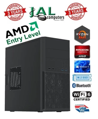 AMD Ryzen AM5 7/8/9 Gen Configure your own PC DDR5 M.2 SSD Win 11 Pro WiFi 6e/BT - Image 1 of 4