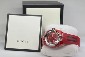 Brand New Gucci Sync Designer Quartz Watch Red - YA137103 w/ Tags - Picture 1 of 10