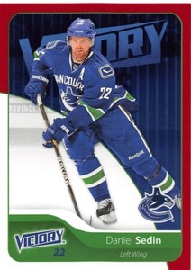 11/12 UPPER DECK VICTORY RED #184 DANIEL SEDIN CANUCKS *60567